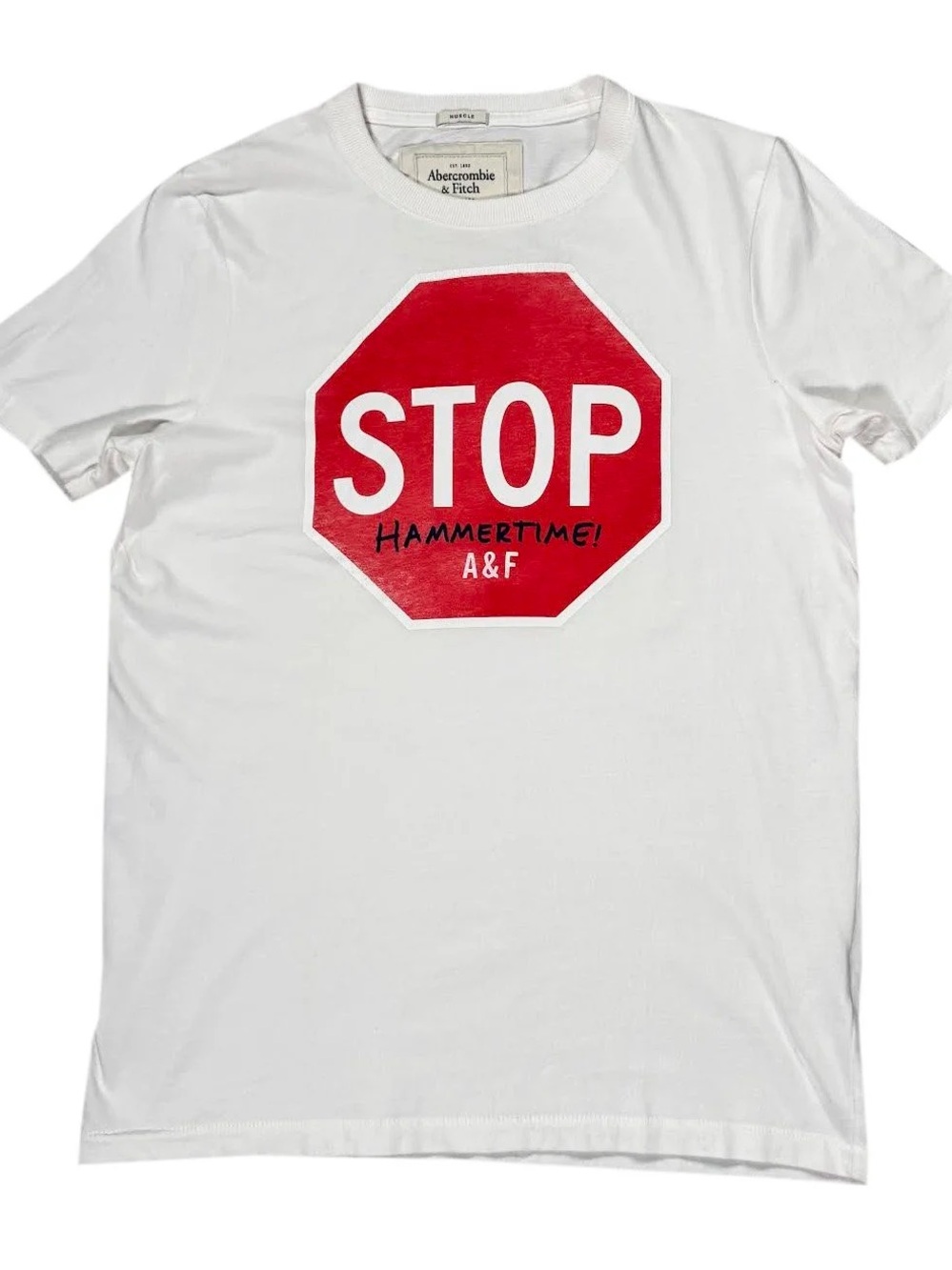 Vintage Abercrombie & Fitch Stop Hammertime T Shirt (Size L)